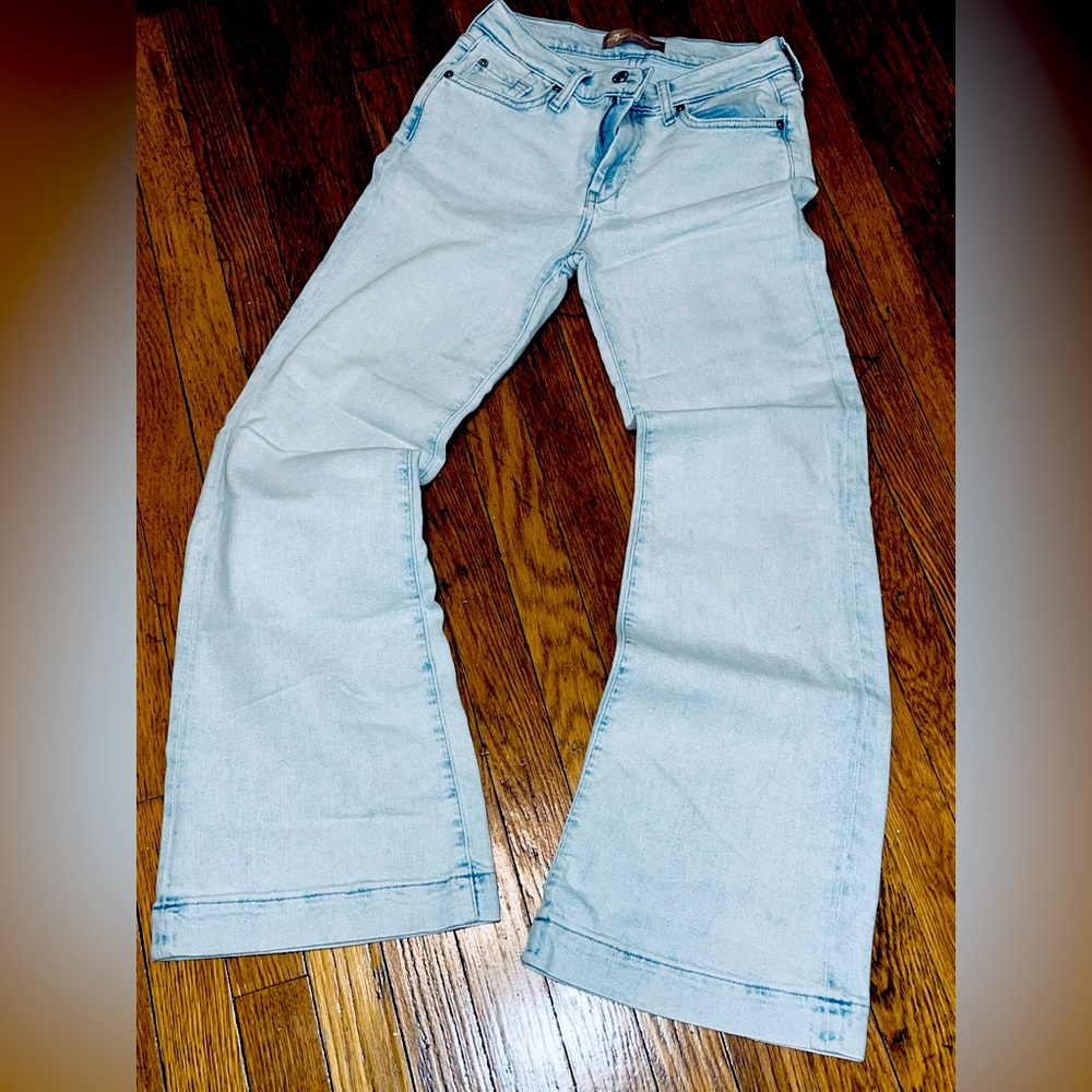 7 for All Mankind Light Blue Flare Women's Jeans